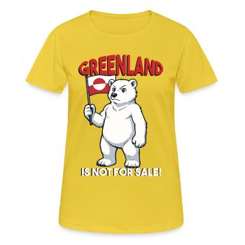 Greenland Is Not For Sale - Women's Breathable T-Shirt - sunshine - Front - AI Model Female 172 dark (172cm)