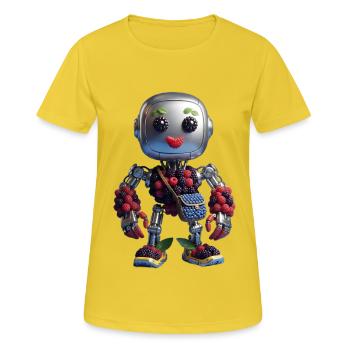 Berry Fruit Robot - Women's Breathable T-Shirt - sunshine - Front - AI Model Female 172 dark (172cm)