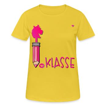 School Enrollment School Child Hobby Horsing - Women's Breathable T-Shirt - sunshine - Front - AI Model Female 172 dark (172cm)