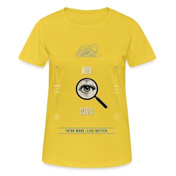 Over Analyzer Magnified Eye - Women's Breathable T-Shirt - sunshine - Front - AI Model Female 172 dark (172cm)