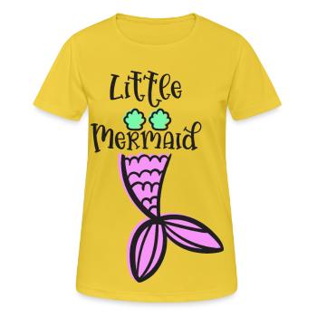 Kleine Meerjungfrau Magischer Matrosenstil - Frauen T-Shirt atmungsaktiv - Sonnengelb - Vorne - AI Model Female 172 dark (172cm)