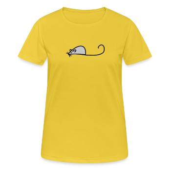 mouse - Women's Breathable T-Shirt - sunshine - Front - AI Model Female 172 dark (172cm)