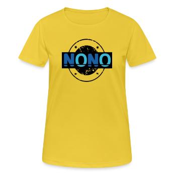 Nono - T-shirt respirant Femme - jaune soleil - Devant - AI Model Female 172 dark (172cm)