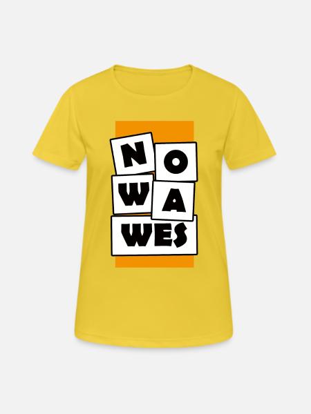 NOWAWES - Frauen T-Shirt atmungsaktiv - Sonnengelb