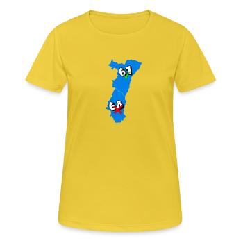 Alsace Region - Women's Breathable T-Shirt - sunshine - Front - AI Model Female 172 dark (172cm)