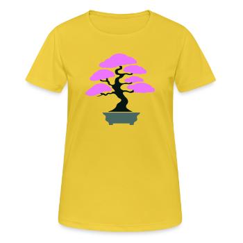 Pink Canopy Bonsai Silhouette - Women's Breathable T-Shirt - sunshine - Front - AI Model Female 172 dark (172cm)