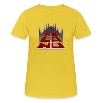 Logo Milano by Cean 2025 - Women's Breathable T-Shirt - sunshine - Front - AI Model Female 172 dark (172cm)