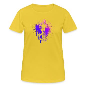 Cool Running Inspiration - Women's Breathable T-Shirt - sunshine - Front - AI Model Female 172 dark (172cm)