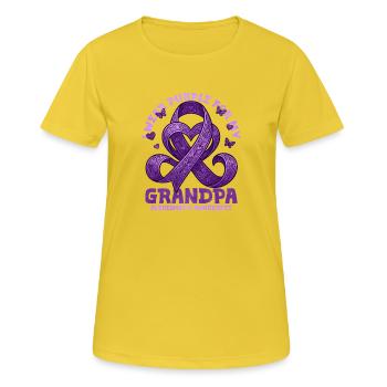 Grandpa – Alzheimer's Education - Women's Breathable T-Shirt - sunshine - Front - AI Model Female 172 dark (172cm)