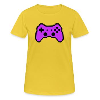 Retro Gamepad Controller Gamer - Women's Breathable T-Shirt - sunshine - Front - AI Model Female 172 dark (172cm)