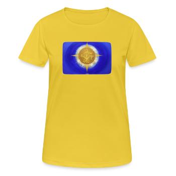 CreationLight of Divine Protection 1 - Women's Breathable T-Shirt - sunshine - Front - AI Model Female 172 dark (172cm)