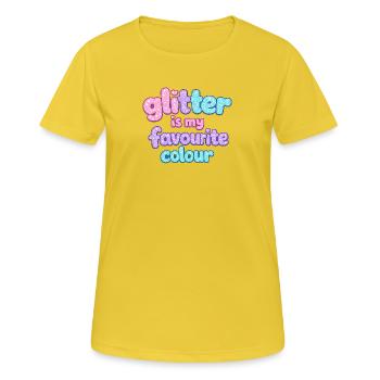 glitter is my favorite color, Cheerful summers - Women's Breathable T-Shirt - sunshine - Front - AI Model Female 172 dark (172cm)