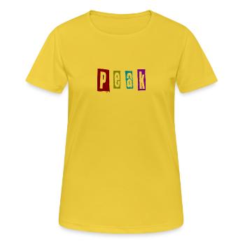 Peak - Women's Breathable T-Shirt - sunshine - Front - AI Model Female 172 dark (172cm)