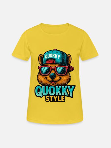 QUOKKY STYLE - Women's Breathable T-Shirt - sunshine