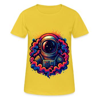Cosmic Trip - Women's Breathable T-Shirt - sunshine - Front - AI Model Female 172 dark (172cm)
