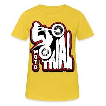 Riders of Moto Trial - Women's Breathable T-Shirt - sunshine - Front - AI Model Female 172 dark (172cm)