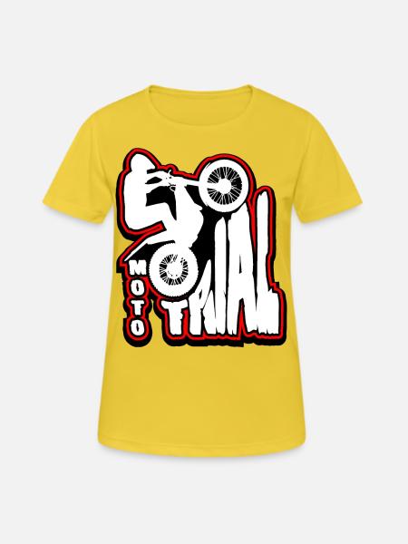 Riders of Moto Trial - Women's Breathable T-Shirt - sunshine