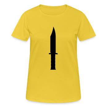 Jagdmesser 4 - Women's Breathable T-Shirt - sunshine - Front - AI Model Female 172 dark (172cm)