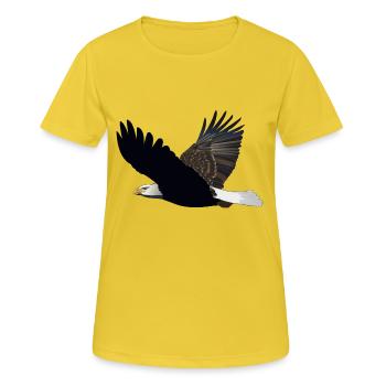 eagle eagle buzzard falcon habicht hawk falcon11 - Women's Breathable T-Shirt - sunshine - Front - AI Model Female 172 dark (172cm)