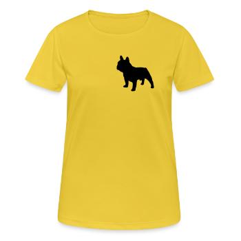 Französisch Schatten (2) - Frauen T-Shirt atmungsaktiv - Sonnengelb - Vorne - AI Model Female 172 dark (172cm)