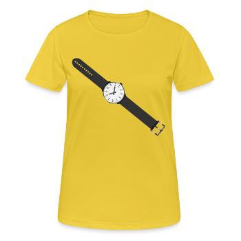 clock time clock time hourglass hourglass162 - Women's Breathable T-Shirt - sunshine - Front - AI Model Female 172 dark (172cm)