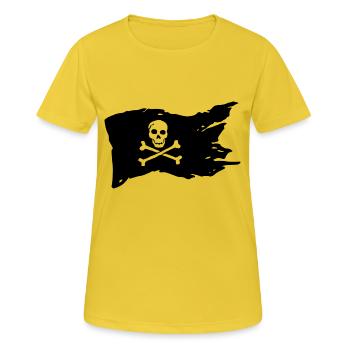 jolly Roger - Women's Breathable T-Shirt - sunshine - Front - AI Model Female 172 dark (172cm)