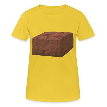 Brownie - Frauen T-Shirt atmungsaktiv - Sonnengelb - Vorne - AI Model Female 172 dark (172cm)