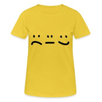 Emotions - Smile - Smiley - Women's Breathable T-Shirt - sunshine - Front - AI Model Female 172 dark (172cm)
