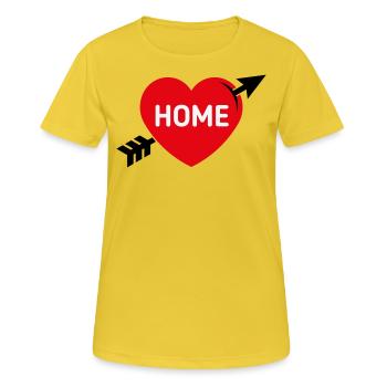 I Love My Home (Home Country / Hometown / 3C) - Women's Breathable T-Shirt - sunshine - Front - AI Model Female 172 dark (172cm)