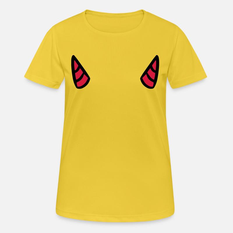 Devil's horn devil devil horn evil - Women's Breathable T-Shirt - sunshine
