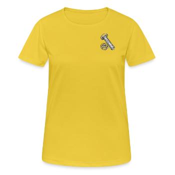 Screw and nut - Women's Breathable T-Shirt - sunshine - Front - AI Model Female 172 dark (172cm)