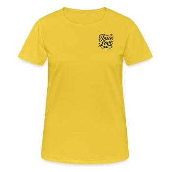 True Love - Women's Breathable T-Shirt - sunshine - Front - AI Model Female 172 dark (172cm)