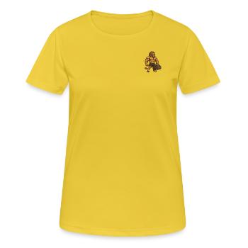 Fitness – Lion - Women's Breathable T-Shirt - sunshine - Front - AI Model Female 172 dark (172cm)