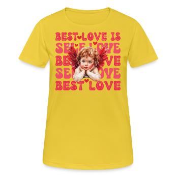 Valentines Day Cupid Self Love - Women's Breathable T-Shirt - sunshine - Front - AI Model Female 172 dark (172cm)