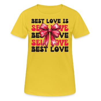 Self Love Valentine Day Coquette - Women's Breathable T-Shirt - sunshine - Front - AI Model Female 172 dark (172cm)