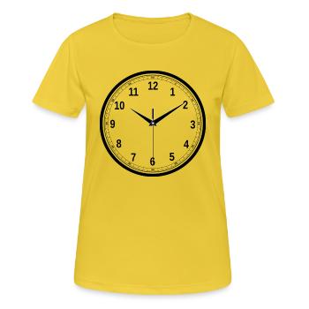 clock time clock time hourglass hourglass42 - Women's Breathable T-Shirt - sunshine - Front - AI Model Female 172 dark (172cm)