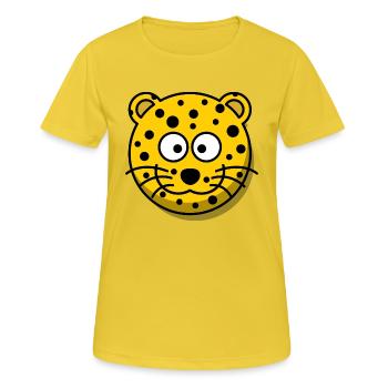 leopard - Women's Breathable T-Shirt - sunshine - Front - AI Model Female 172 dark (172cm)