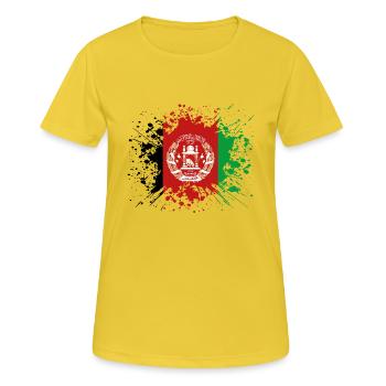 home country roots roots love Afghanistan png - Women's Breathable T-Shirt - sunshine - Front - AI Model Female 172 dark (172cm)