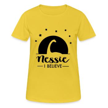 2541614 130235075 Nessie - Frauen T-Shirt atmungsaktiv - Sonnengelb - Vorne - AI Model Female 172 dark (172cm)