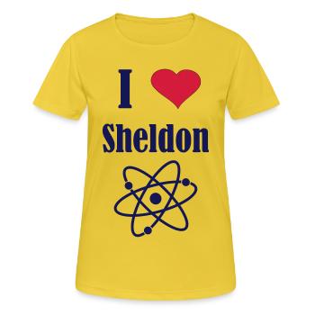 Big Bang - Frauen T-Shirt atmungsaktiv - Sonnengelb - Vorne - AI Model Female 172 dark (172cm)