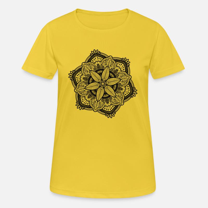 Mandala - Women's Breathable T-Shirt - sunshine