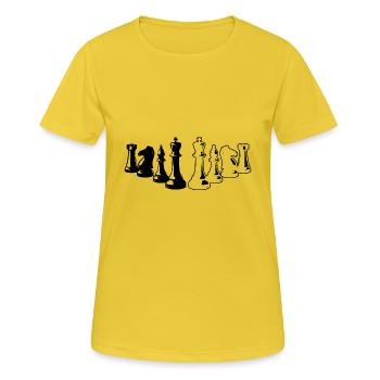 Chess Chess Players Chess Pieces - Women's Breathable T-Shirt - sunshine - Front - AI Model Female 172 dark (172cm)