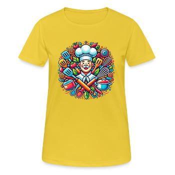 Chef Logo - Women's Breathable T-Shirt - sunshine - Front - AI Model Female 172 dark (172cm)