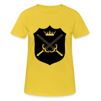 Épées - T-shirt respirant Femme - jaune soleil - Devant - AI Model Female 172 dark (172cm)