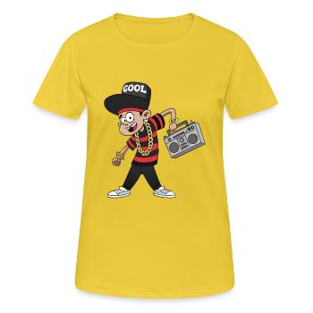 PUNK MAN - Women's Breathable T-Shirt - sunshine - Front - AI Model Female 172 dark (172cm)
