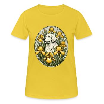 Golden Retriever - Women's Breathable T-Shirt - sunshine - Front - AI Model Female 172 dark (172cm)