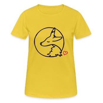Sleeping fox - Women's Breathable T-Shirt - sunshine - Front - AI Model Female 172 dark (172cm)