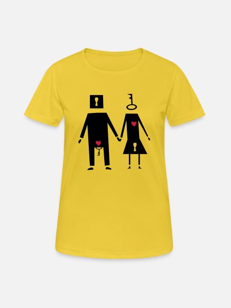 couple couple funny - Women's Breathable T-Shirt - sunshine