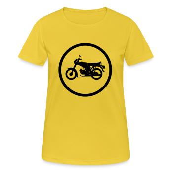 Simosn S51 - Frauen T-Shirt atmungsaktiv - Sonnengelb - Vorne - AI Model Female 172 dark (172cm)