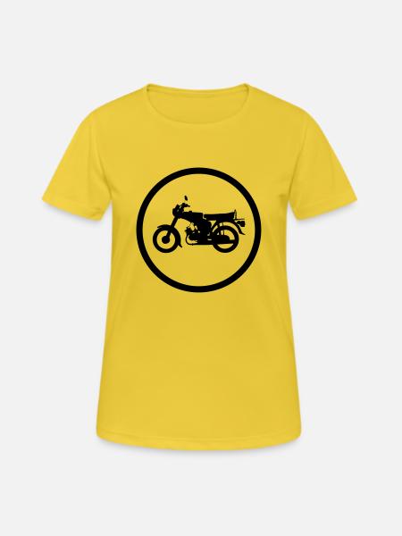 Simosn S51 - Frauen T-Shirt atmungsaktiv - Sonnengelb